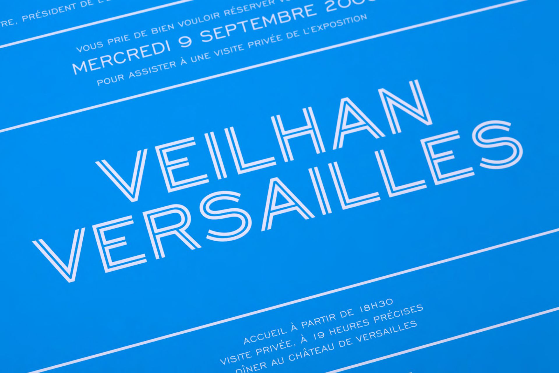 Veilhan Versailles identity & signage